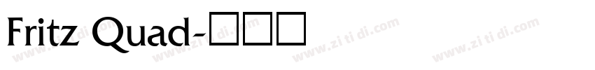 Fritz Quad字体转换